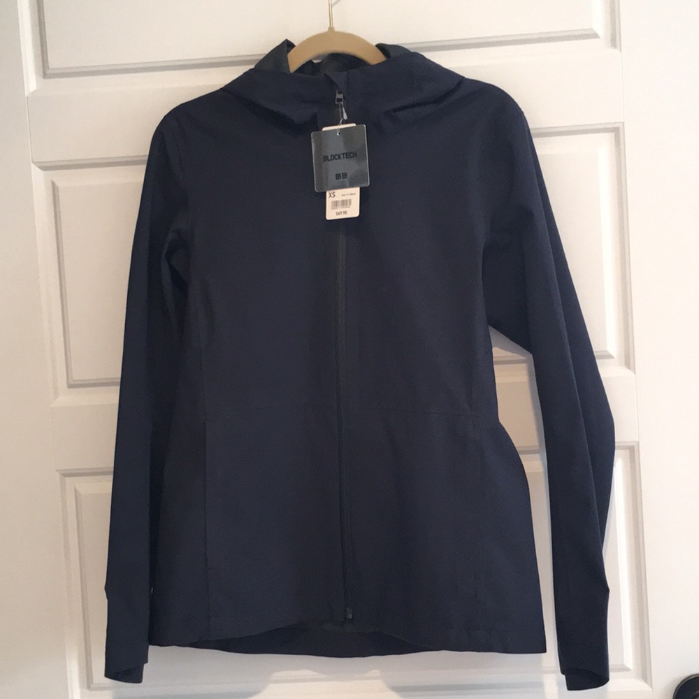 Uniqlo Blocktech Navy women parka XS
